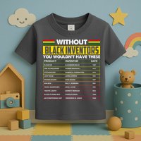 Without Black Inventors You Wouldn't Have These Chart Toddler T-Shirt