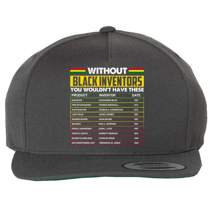 Without Black Inventors You Wouldn't Have These Chart Wool Snapback Cap