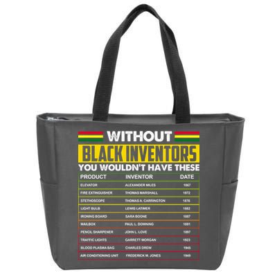 Without Black Inventors You Wouldn't Have These Chart Zip Tote Bag