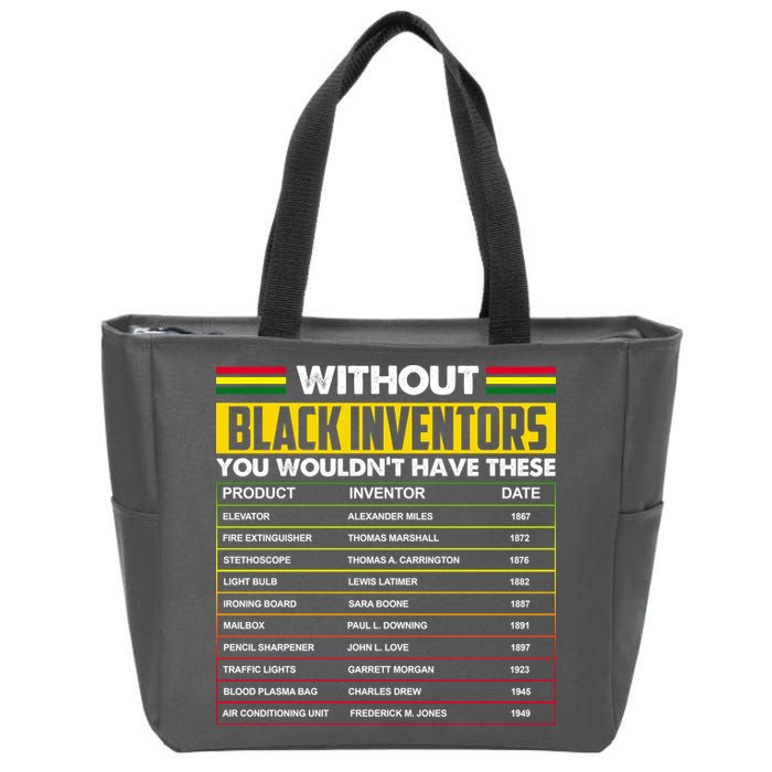 Without Black Inventors You Wouldn't Have These Chart Zip Tote Bag