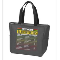 Without Black Inventors You Wouldn't Have These Chart Zip Tote Bag