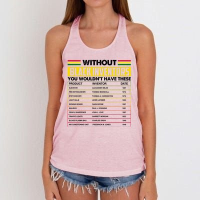 Without Black Inventors You Wouldn't Have These Chart Women's Knotted Racerback Tank