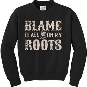 Womens Blame It All On My Roots Texas Southern Womens Kids Sweatshirt