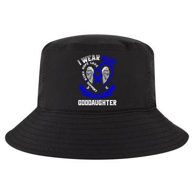 Wear Blue In Memory Of My Goddaughter Colon Cancer Awareness Meaningful Gift Cool Comfort Performance Bucket Hat