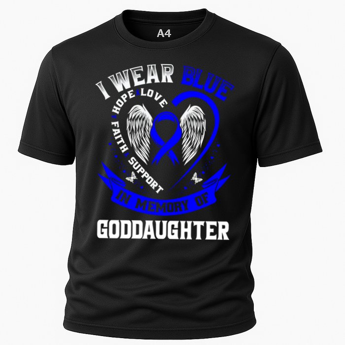 Wear Blue In Memory Of My Goddaughter Colon Cancer Awareness Meaningful Gift Cooling Performance Crew T-Shirt