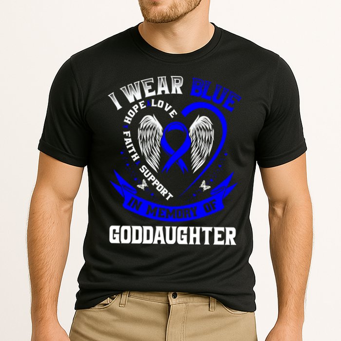 Wear Blue In Memory Of My Goddaughter Colon Cancer Awareness Meaningful Gift Cooling Performance Crew T-Shirt