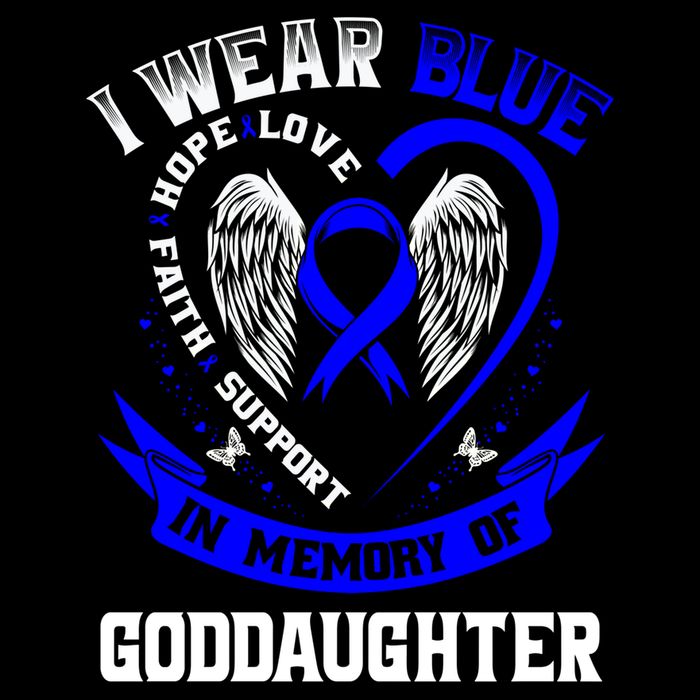 Wear Blue In Memory Of My Goddaughter Colon Cancer Awareness Meaningful Gift Cooling Performance Crew T-Shirt