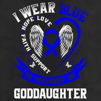 Wear Blue In Memory Of My Goddaughter Colon Cancer Awareness Meaningful Gift Adult Drive Performance Visor
