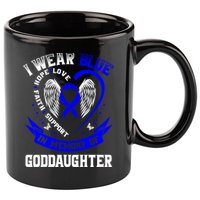 Wear Blue In Memory Of My Goddaughter Colon Cancer Awareness Meaningful Gift 11oz C Handle Ceramic Mug
