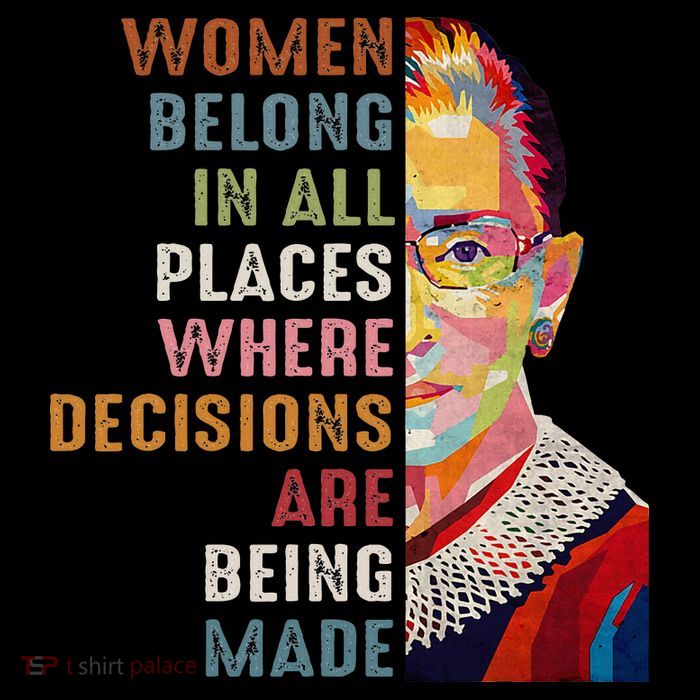 Women Belong In All Places Ruth Bader Ginsburg Rbg T-Shirt