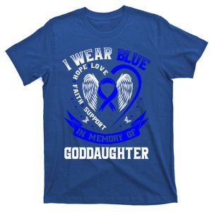 Wear Blue In Memory Of My Goddaughter Colon Cancer Awareness Gift T-Shirt