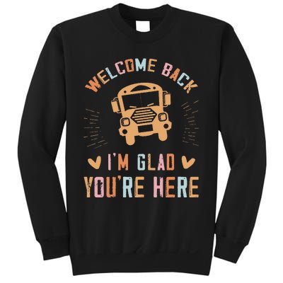 Welcome Back IM Glad YouRe Here Teacher Sweatshirt