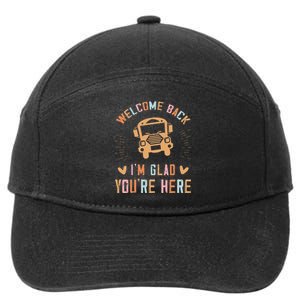 Welcome Back IM Glad YouRe Here Teacher 7-Panel Snapback Hat