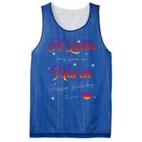 Was Born In March Birthday Gift Pisces Gift Mesh Reversible Basketball Jersey Tank