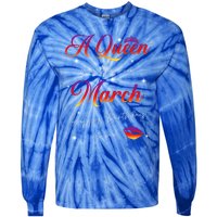 Was Born In March Birthday Gift Pisces Gift Tie-Dye Long Sleeve Shirt