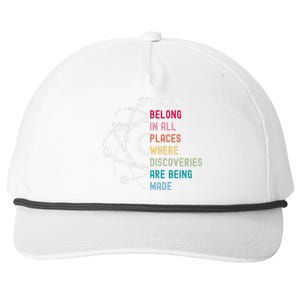 Women Belong In Science Feminist And STEM Empowerment Snapback Five-Panel Rope Hat