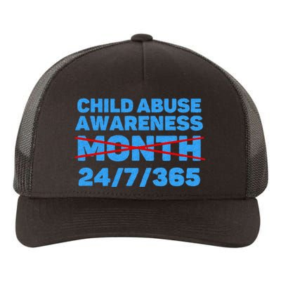 Wear Blue In April Child Abuse Prevention Awareness 247365 Yupoong Adult 5-Panel Trucker Hat