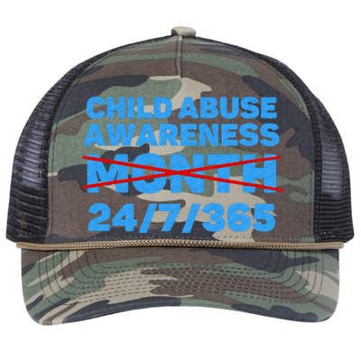 Wear Blue In April Child Abuse Prevention Awareness 247365 Retro Rope Trucker Hat Cap