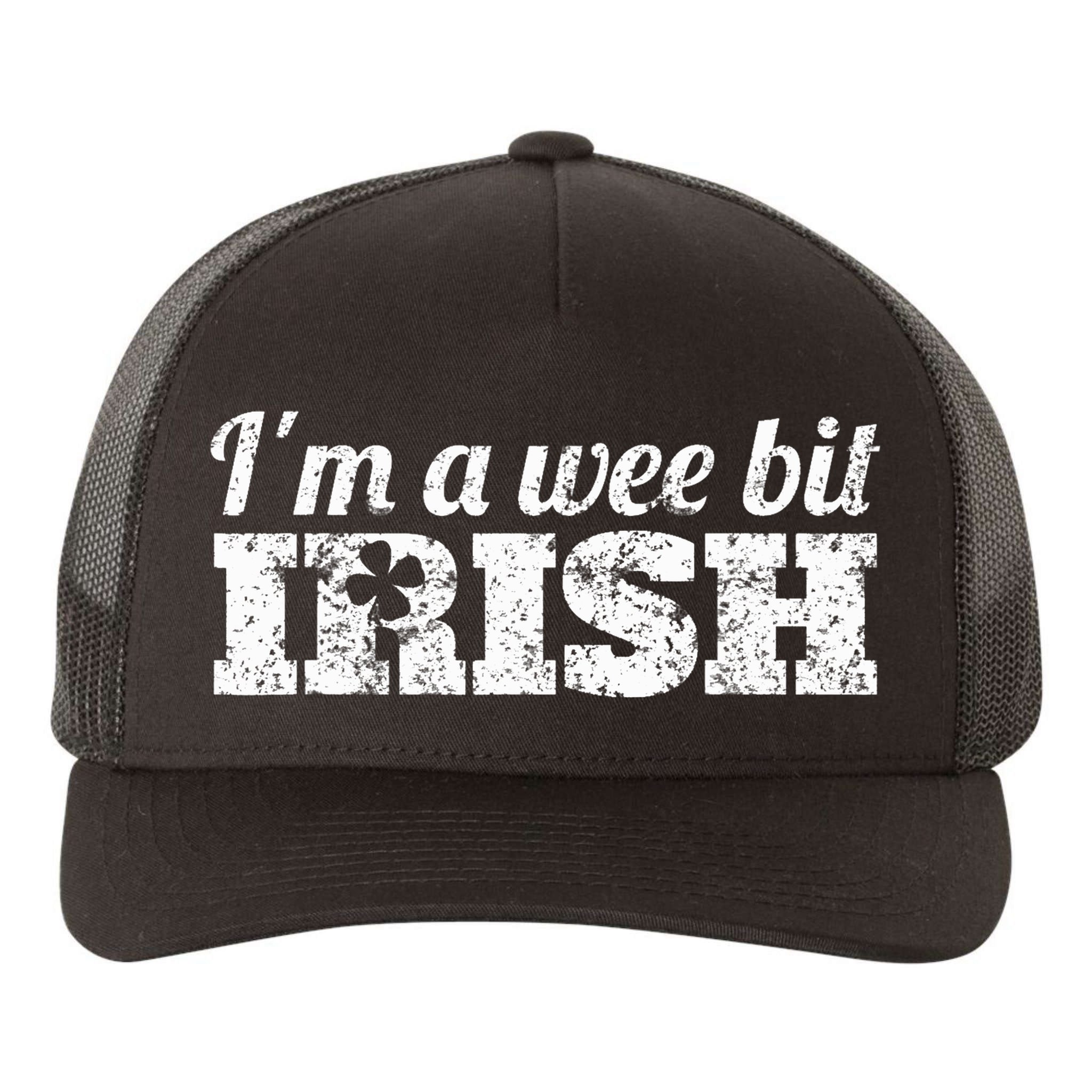 Wee Bit Irish Funny Irish Heritage St Paddys Yupoong Adult 5-Panel Trucker Hat