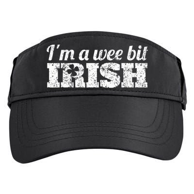 Wee Bit Irish Funny Irish Heritage St Paddys Adult Drive Performance Visor