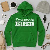 Wee Bit Irish Funny Irish Heritage St Paddys Hoodie