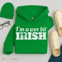 Wee Bit Irish Funny Irish Heritage St Paddys Hoodie