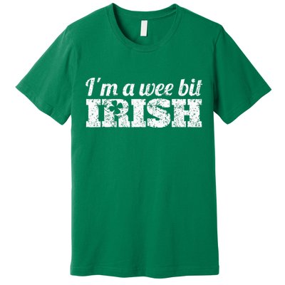 Wee Bit Irish Funny Irish Heritage St Paddys Premium T-Shirt