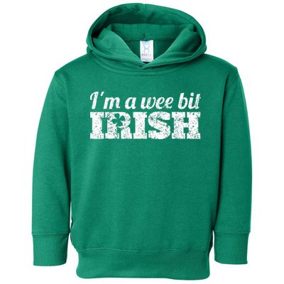 Wee Bit Irish Funny Irish Heritage St Paddys Toddler Hoodie