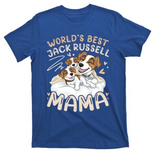 WorldS Best Jack Russell Mama Dog And 2 Puppies Mothers Day Gift T-Shirt