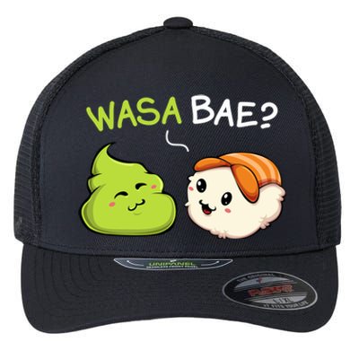 Wasa Bae Kawaii Cute Wasabi Sushi Japanese Asian Food Lover Meaningful Gift Flexfit Unipanel Trucker Cap