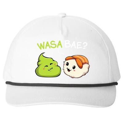 Wasa Bae Kawaii Cute Wasabi Sushi Japanese Asian Food Lover Meaningful Gift Snapback Five-Panel Rope Hat