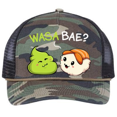 Wasa Bae Kawaii Cute Wasabi Sushi Japanese Asian Food Lover Meaningful Gift Retro Rope Trucker Hat Cap