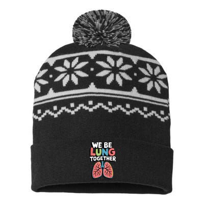 We Be Lung Together USA-Made Snowflake Beanie