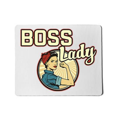 Woman Boss Lady Bosses Day Funny Appreciation Gift Mom Wife Mousepad