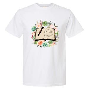 Wildflowers Book Lover Bookish Bookworm Cute Gift Garment-Dyed Heavyweight T-Shirt