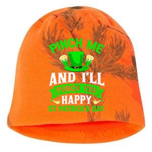 Wo Beer Lover Pinch Me And All Punch You Happy St Patrick's Day V-Neck Kati - Camo Knit Beanie