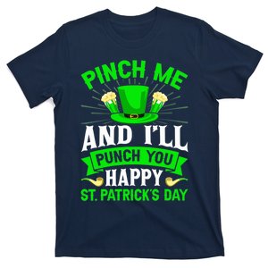 Wo Beer Lover Pinch Me And All Punch You Happy St Patrick's Day V-Neck T-Shirt