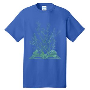 Wildflower Book Lover Gift Tall T-Shirt