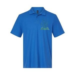 Wildflower Book Lover Gift Softstyle Adult Sport Polo