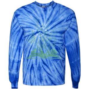 Wildflower Book Lover Gift Tie-Dye Long Sleeve Shirt