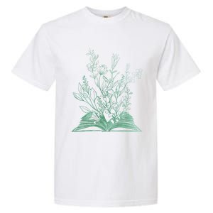 Wildflower Book Lover Gift Garment-Dyed Heavyweight T-Shirt