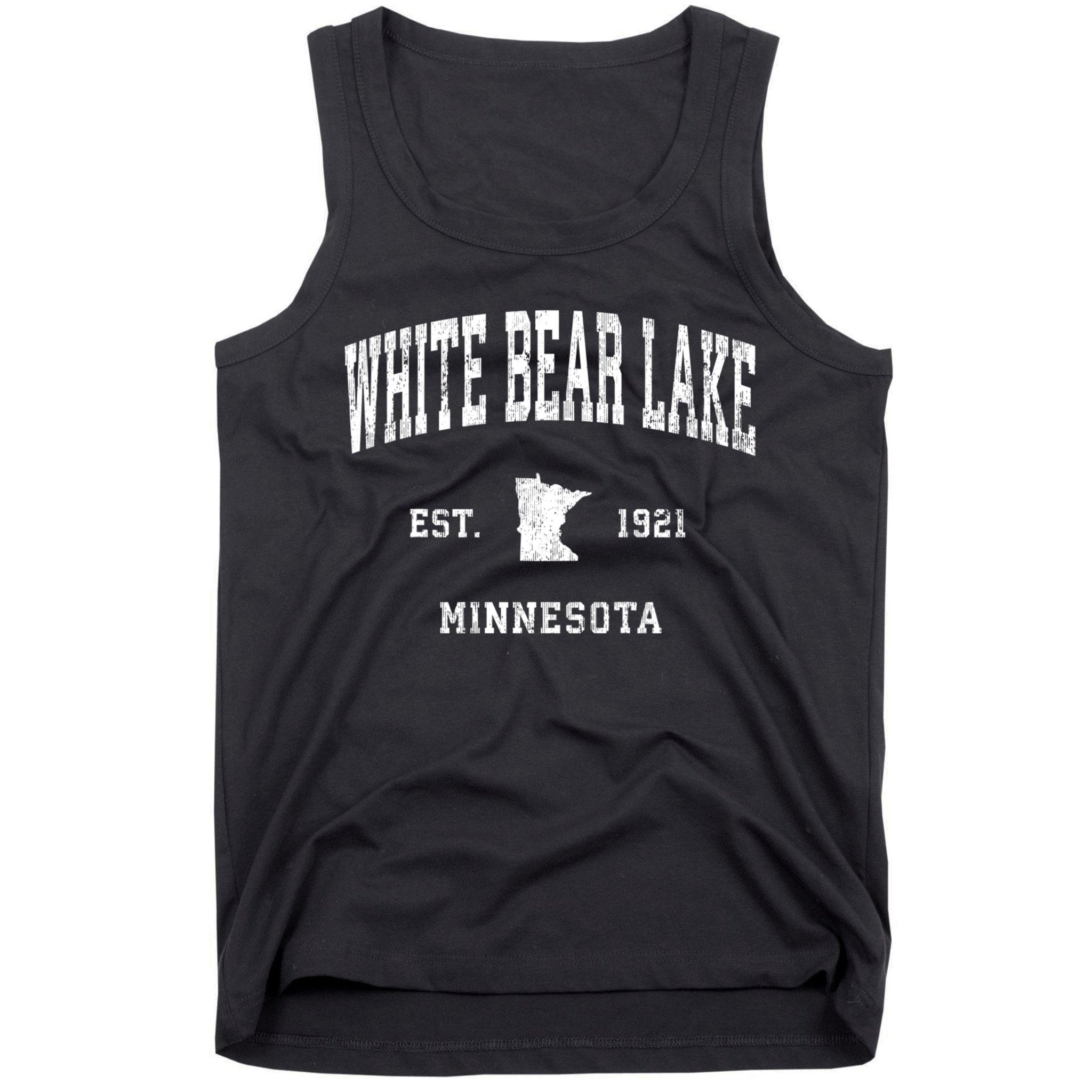White Bear Lake Minnesota Mn Vintage Athletic Sports Tank Top