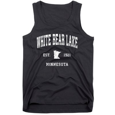 White Bear Lake Minnesota Mn Vintage Athletic Sports Tank Top