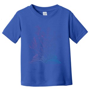 Wildflower Book Lover Reading Gardening Cute Gift Toddler T-Shirt