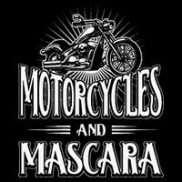 Womens Biker Lifestyle Quotes Motorcycles And Mascara Zip Tote Bag