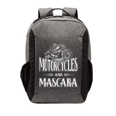 Womens Biker Lifestyle Quotes Motorcycles And Mascara Vector Backpack