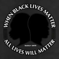 When Black Lives Matter All Lives Will Matter 7 Panel Mesh Trucker Snapback Hat