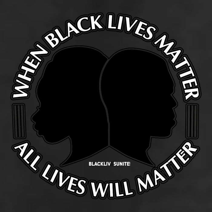 When Black Lives Matter All Lives Will Matter 7 Panel Mesh Trucker Snapback Hat