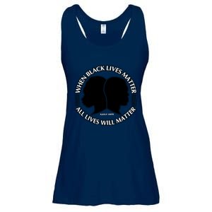 When Black Lives Matter All Lives Will Matter Ladies Essential Flowy Tank