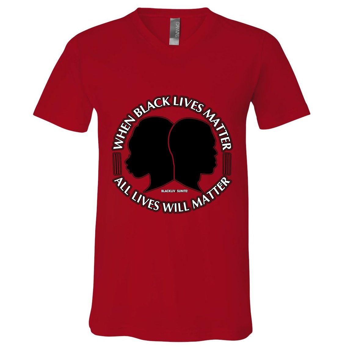 When Black Lives Matter All Lives Will Matter V-Neck T-Shirt